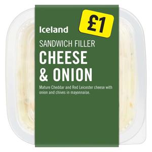 Iceland Sandwich Filler Cheese and Onion 200g