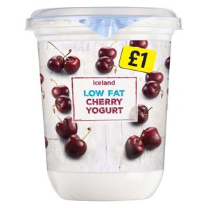 Iceland Low Fat Cherry Yogurt 500g