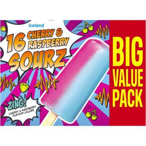 Iceland 16 Cherry and Raspberry Sourz 960g