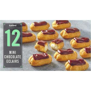 Iceland 12 Mini Chocolate Eclairs 140g