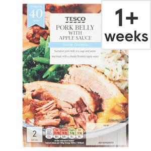 Tesco Pork Belly With Apple Sauce 370G