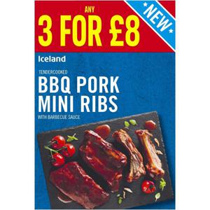 Iceland BBQ Pork Mini Ribs 420g