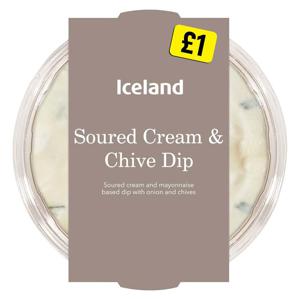 Iceland Soured Cream & Chive Dip 200g