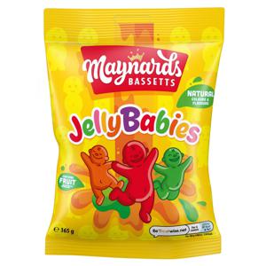 Maynards Bassetts Jelly Babies Sweets Bag 165g