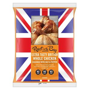 Iceland Extra Tasty British Whole Chicken Seasoned with Salt and Pepper 1.5kg