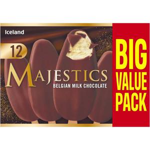 Iceland 12 Belgian Chocolate Majestics 1.002kg