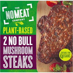 No Bull Mushrooms Steaks 2 x 80g (160g)