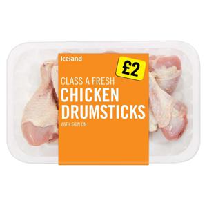 Iceland Class a Fresh Chicken Drumsticks 750g