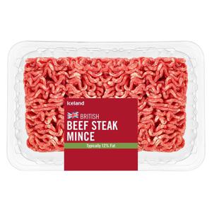 Iceland British Beef Steak Mince 425g