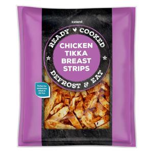 Iceland Ready Cooked Tikka Chicken Breast Strips 700g