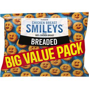 Iceland Breaded Chicken Breast Smileys 900g