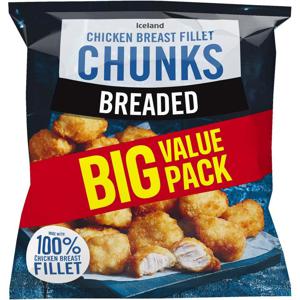 Iceland Breaded Chicken Breast Fillet Chunks 900g