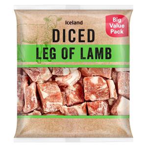 Iceland Diced Leg of Lamb 500g