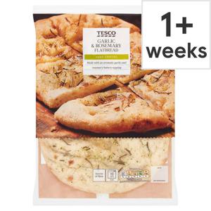 Tesco Garlic & & Rosemary Flatbread 220G