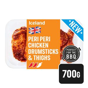 Iceland Fresh British Piri Piri Chicken Drumsticks and Thighs 700g