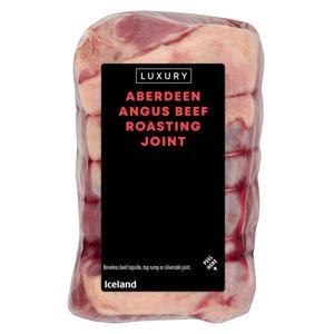 Iceland Fresh Luxury Aberdeen Angus Beef Roasting Joint 800g