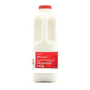 Iceland British Fresh Pasteurised Skimmed Milk 2 Pints