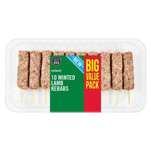 Iceland 10 Minted Lamb Kebabs 600g