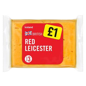 Iceland Red Leicester Cheese 180g