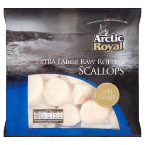 Arctic Royal Extra Large Raw Roeless Scallops 300g