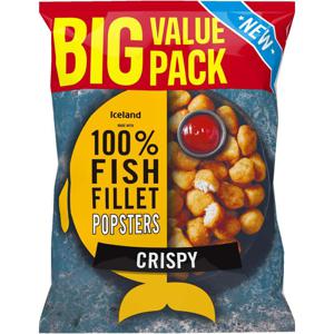 Iceland Made with 100% Fish Fillet Popsters Crispy 800g