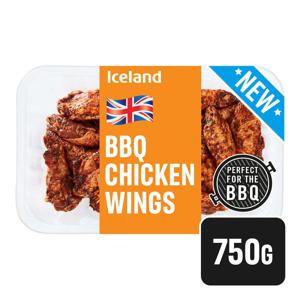 Iceland Fresh British BBQ Chicken Wings 750g