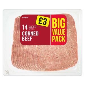 Iceland 14 Slices (approx.) Corned Beef 325g