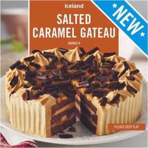 Iceland Salted Caramel Gateau 600g