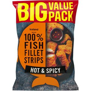 Iceland Made with 100% Fish Fillet Strips Hot & Spicy 800g