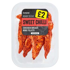 Iceland Sweet Chilli Chicken Breast Mini Fillets 180g