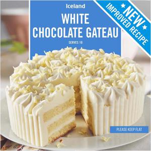 Iceland White Chocolate Gateau 600g