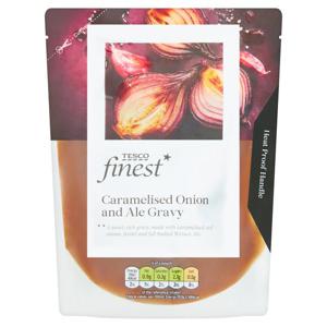 TESCO FINEST ONION GRAVY 350ML