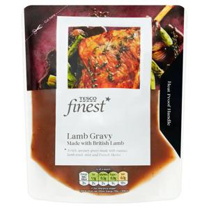 TESCO FINEST LAMB GRAVY 350ML