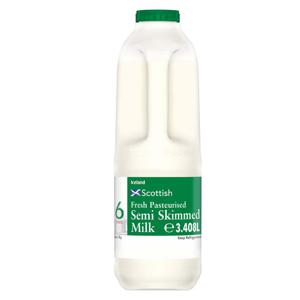 Iceland Scottish Fresh Pasteurised Semi Skimmed Milk 6 Pints