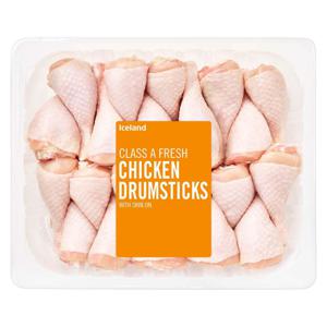 Iceland Class A Fresh Chicken Drumsticks 4kg