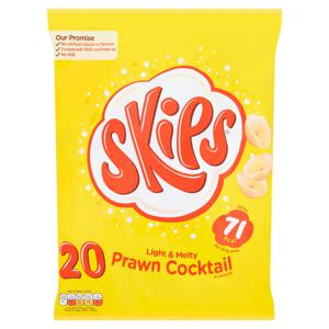 Skips Prawn Cocktail Multipack Crisps 20 Pack