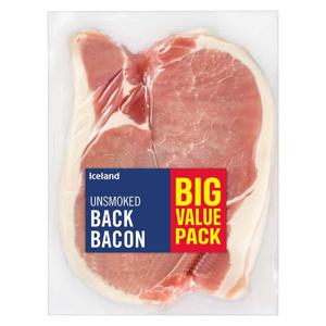 Iceland Unsmoked Back Bacon 1kg