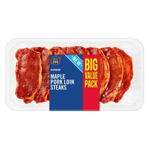 Iceland Maple Pork Loin Steaks 700g