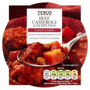 Tesco Beef Casserole & Dumplings 300G