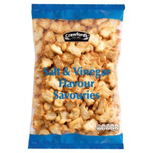 Crawford's Savouries Salt & Vinegar Snacks 250g