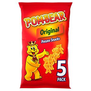 Pom-Bear Original Multipack Crisps 5 Pack