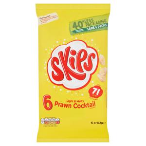 Skips Prawn Cocktail Multipack Crisps 6 Pack