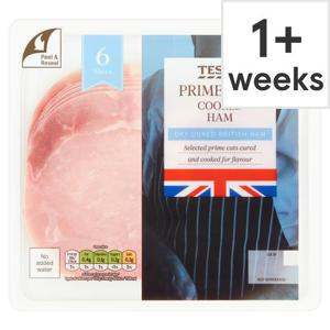 Tesco British Pork Cooked Ham 125G