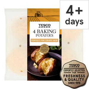 Tesco 4 Baking Potatoes