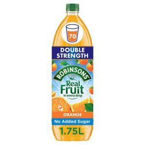 Robinsons Double Concentrate No Added Sugar Orange Squash 1.75L