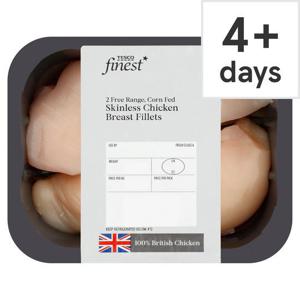 Tesco Finest 2 Cornfed Free Range Chicken Fillets 270G-470G