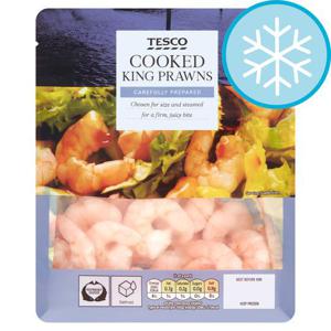 Tesco Large Cooked King Prawns 170G