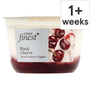 Tesco Finest Black Cherry Yogurt 150G