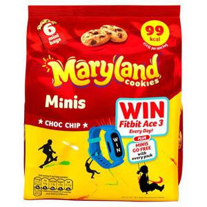 Maryland Cookies Chocolate Chip Minis 6 Bags 118.8G