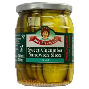 Mrs Elswood Sandwich Slices Cucumbers 540G